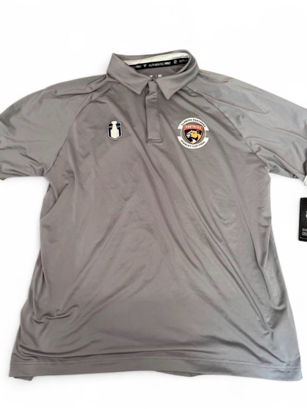 NHL Men’s Grey Polo Panthers Stanley Cup shirt